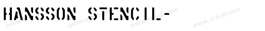 Hansson Stencil字体转换